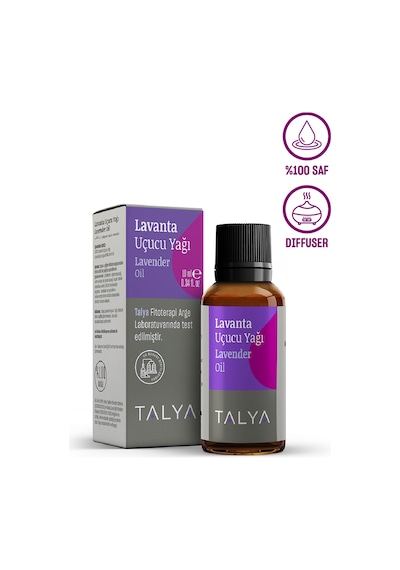 Talya %100 Saf ve Doğal Buhurdanlık ve Difüzör İçin Lavanta Uçucu Yağı 10 ML