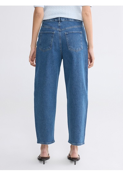 Lcw Studıo İndigo Barrel Fit Kadın Jean Pantolon Lcw Studıo İndigo Barrel Fit Kadın Jean Pantolon