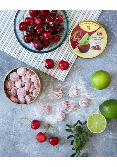 Cavendish&harvey Double Fruit Drops Limon Dolgulu Vişne Aromalı Şeker 175 Gr 2 Adet