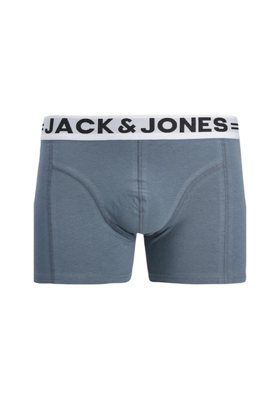 Jack & Jones Sense Erkek Boxer 3 Lü Paket Pamuklu, Rahat Kesim Noos Turkuaz