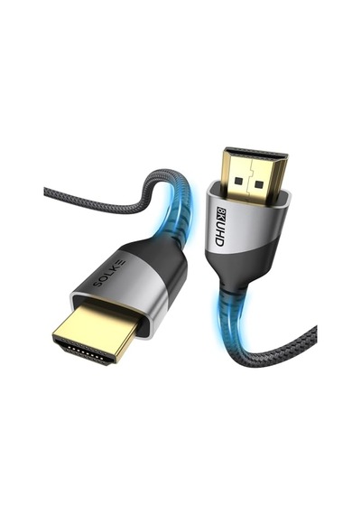 Hdmı 2.1 Kablo Uhd 8k 60hz 4k 120hz 48gbps Hdr Earc Hdcp Tv Monitör Ps5 Xbox Görüntü Kablosu Örgülü Alüminyum 2 Diğer