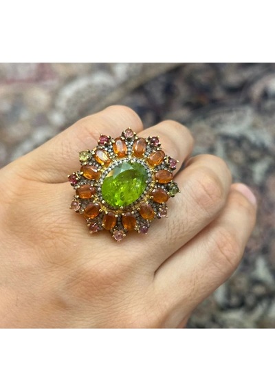 Allahverdi Türkmen Peridot Elmas Yüzük