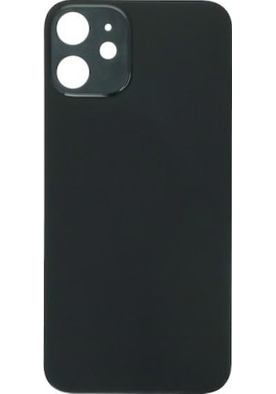 Apple Uyumlu iPhone 12 Mini Arka Pil Kapağı Siyah