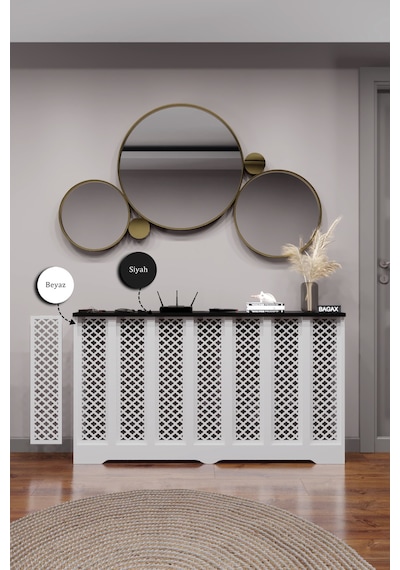 Dekoratif Petek Kaplama Modern Kalorifer Peteği Gizleme Ünitesi 11 Desen 9 Renk İç Ölçü 136 Cm Dış Ölçü 140 Cm Petek 136 Beyaz Üstü Siyah D3 Dekoratif Petek Kaplama Modern Kalorifer Peteği Gizleme Ünitesi 11 Desen 9 Renk İç Ölçü 136 Cm Dış Ölçü 140 Cm Petek 136 Beyaz Üstü Siyah D3