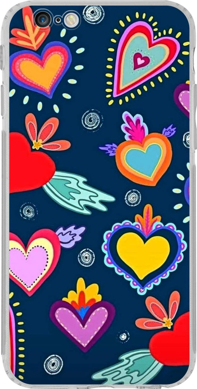 Apple Uyumlu iPhone 6 İle Retro Color 3 Kamera Korumalı Şeffaf Kılıf