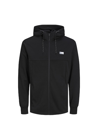 Jack & Jones Kapüsonlu Logolu Sweatshirt-Air 12204926 Black Siyah