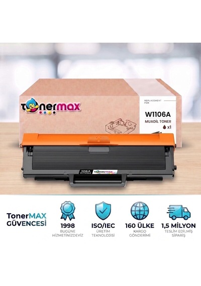 Hp Laser 107a Uyumlu  Toner Çipli W1106a 1.000 Sayfa