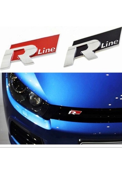 Volksvagen R Line Metal Yapıştırma Logo Arma Sticker