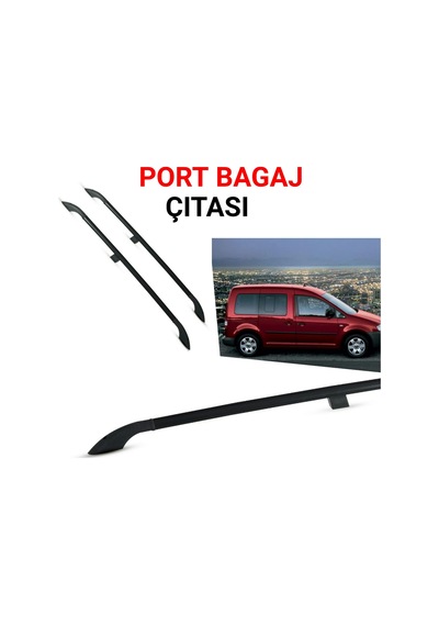 Caddy Kısa Şase Portbagaj Tavan Çitası Siyah 2003 2004 2005 2006