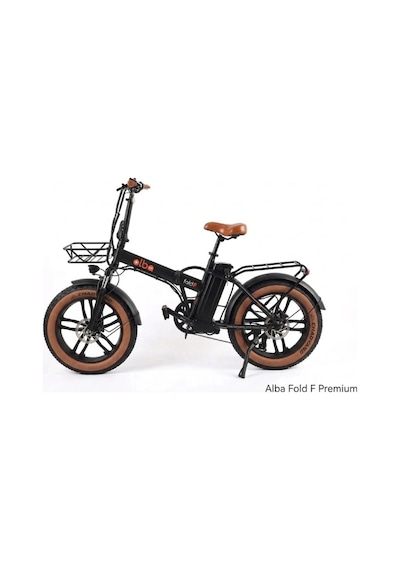 Alba Fold F Premium 1000 Hub 48v 15ah Siyah Zırhlı Lastik