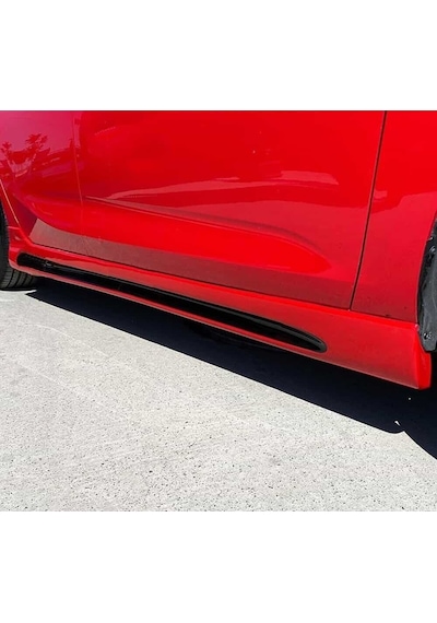 Opel Astra K Rieger Yan Marşpiyel Seti Plastik 2 Adet Mat Siyah 2015 2016 2017 2018 2019 2020 2021 Karlık+ek+bodykit