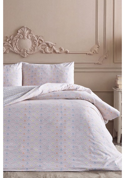 Doqu Home Rosabelle Easy Cotton Nevresim Takımı Çift Marlen Beyaz