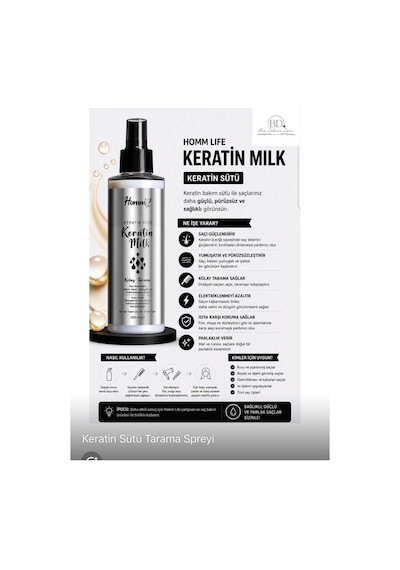Homm Life Keratin Sütü Sprey
