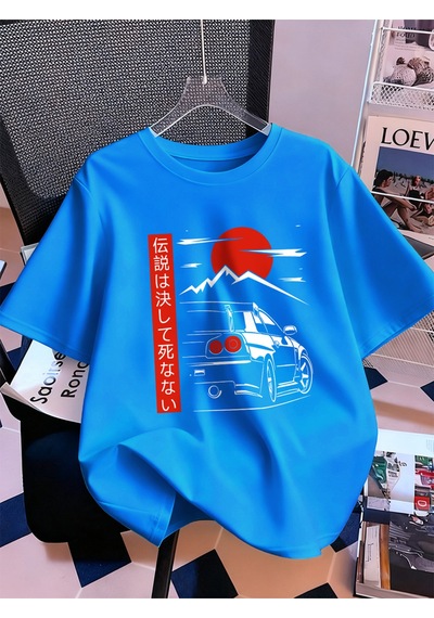 Noıssey Urban Pop Graphic Kadın Tişört Koleksiyonukod 5104 Bebe Mavi
