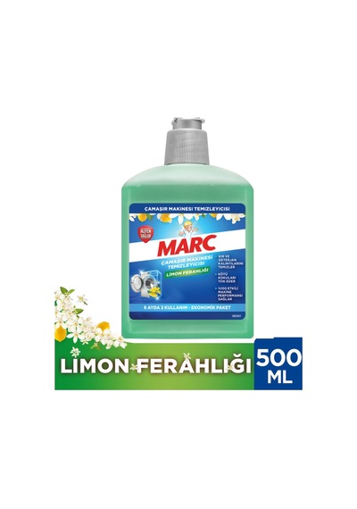 Çamaşır Makinesi Temizleyici & Koruyucu Kireç Önleyici Limon Ferahlığı 500ml