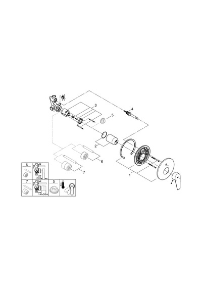 Grohe Bauedge Tek Kumandalı Banyo Bataryası 29079001 Altın