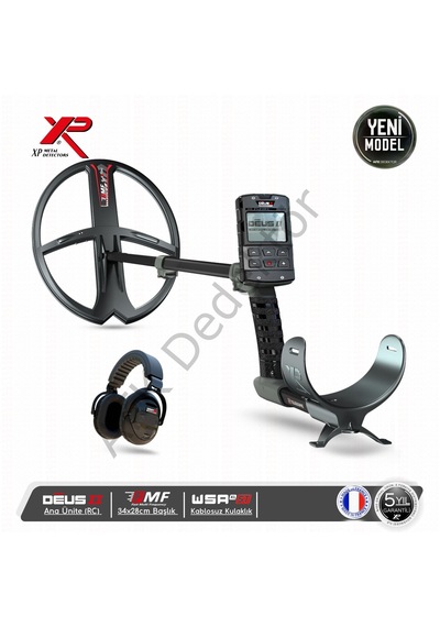 Xp Deus 2 Rc Metal Dedektörü 34x28 Cm Fmf Başlık + Wsa2xl St Kablosuz Kulaklık Derin Arama