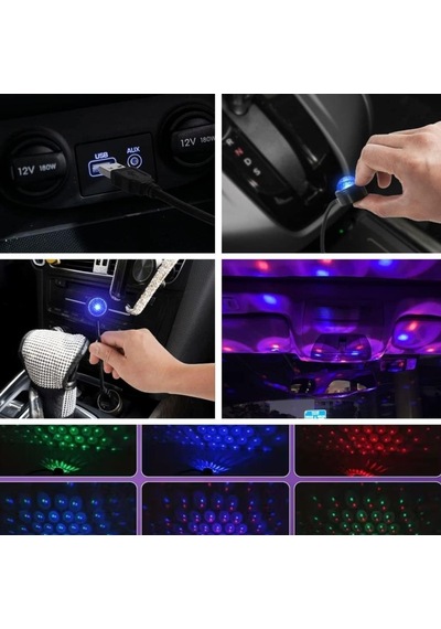 Ollevra Usb Sese Duyarlı 8 Farklı Mod Işıklı Led Atmosfer Ambiyans Aydınlatma Işığı