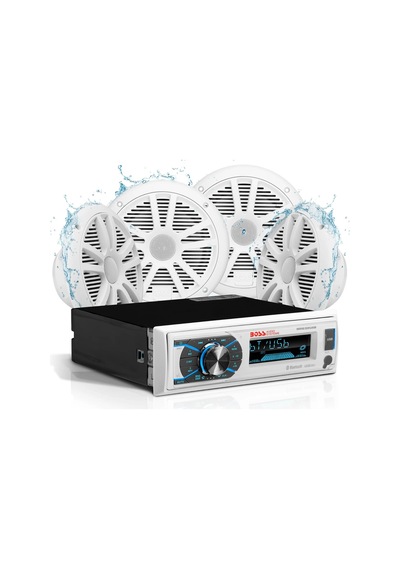 Boss Audio Systems Mck632Wb.64 Usb, Aux Girişli Bluetoothlu Hoparlörlü Marin Teyp Seti