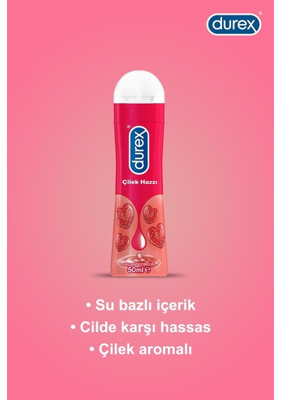 Durex Play Kayganlaştırıcı Jel Çilek Hazzı 50 Ml