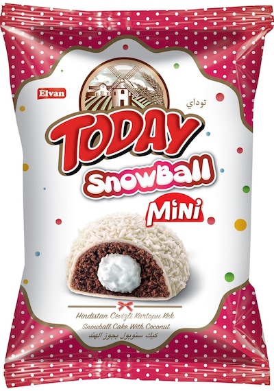 Today Snowball Mini Hindistan Cevizli Kek 25 Gr. 24 Adet (1 Kutu)