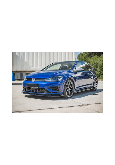 Vw Golf 7.5 R Line Tampon Ön Lip Plastik Parlak Siyah Karlık-ön-ek-bodykit 2017 2018 2019 2020 2021