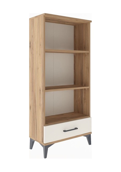 Arges Dolap 3 Raflı Tek Çekmeceli 60x30x134 Çam-aytaşı Çam