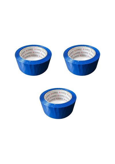Hasbros Slikonize Bant Mavi Koli Bandı / 45 Mm X 100 Metre / 5 Adet