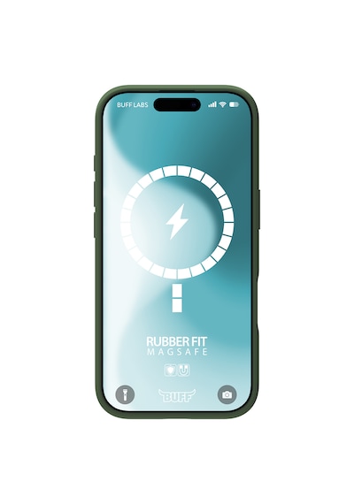 Apple Uyumlu iPhone Buff 16 Magsafe Rubber Fit Silikon Kılıf Cypress