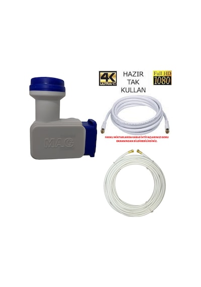 Mag 2'li Philips Chip'li Lnb + 30 M Mag Anten Kablosu
