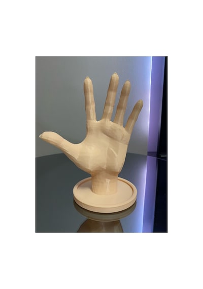 Ten Rengi 18 Cm Dekoratif Beyaz El Takı Mankeni, Yüzük Standı, Ürün Sergileme Standı, Organizer