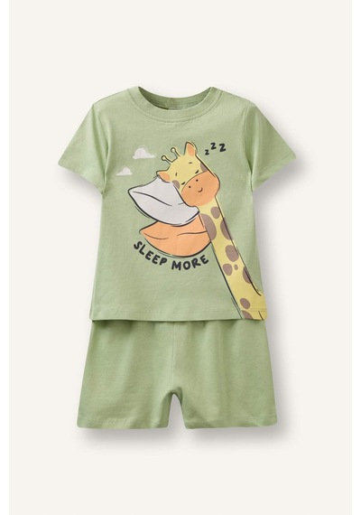 Defacto Desenli 2'li Pijama Takımı Erkek Bebek G8862A526SM