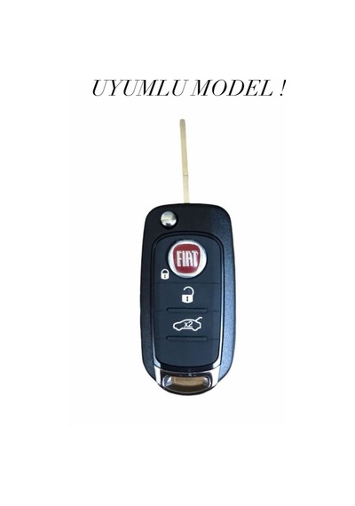 Fiat Egea Sıstalı Beyaz Oto Anahtar Kumanda Kabı Kılıfı Oto Anahtarlık