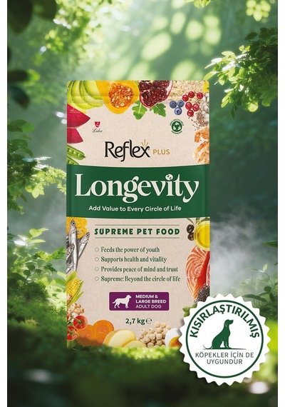 Plus Longevity Orta Ve Büyük Irk Yetişkin Köpek Maması 2700g