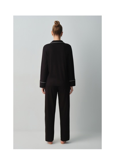 Suwen Betty Pijama Takımı Wsh10510150012 Siyah