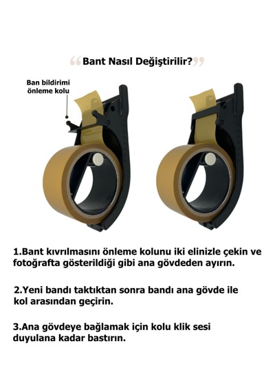 Zzalrio Koli Bandı Pratik Ev Ve Ofis Güvenli Bant Kesici