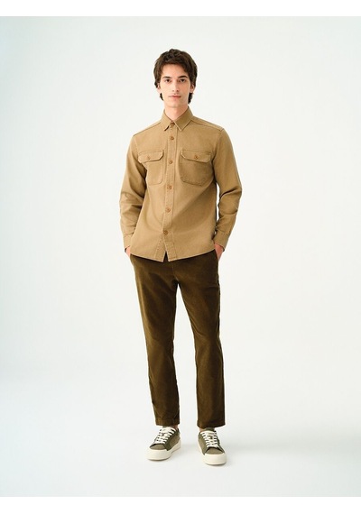 LOFT Relax Fit Erkek Gömlek U.kol Camel
