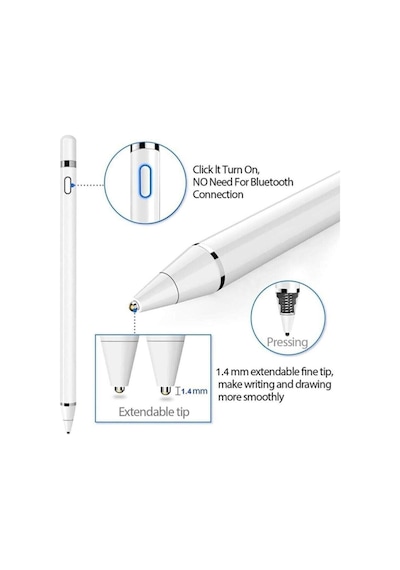 Apple Uyumlu iPad  Iphone Android Pencil Dokunmatik Stylus Kalem