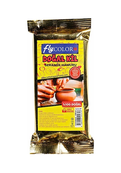 4 Adet Fly Seramik Hamuru Kahve Kil 250 Gr