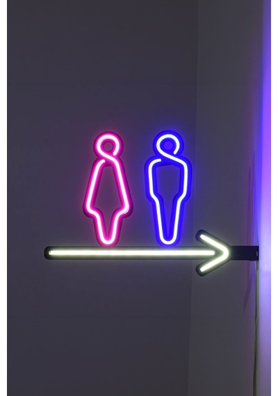 Wc Yönlendirme Neon Tabela