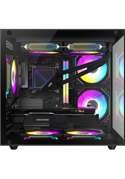 Xaser Cube X190 i5-14400F 32 GB 1 TB M.2 Nvme SSD 8 GB RTX5060 Free Dos Masaüstü Oyuncu Bilgisayarı