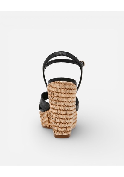 Steve Madden Cylo Black Leat Kadın Siyah Sandalet Cylo