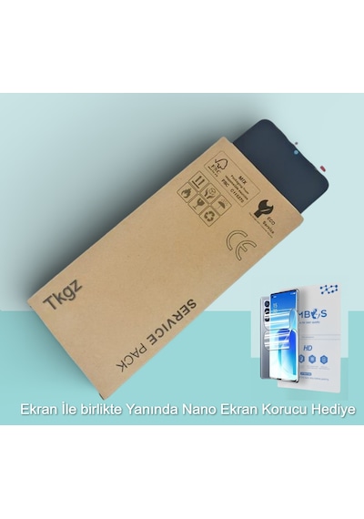 Tkgz Oppo Realme C65 - 5g - Uyumlu Lcd Ekran Dokunmatik Service - Pack - Çıtalı + Hd Nano Ekran Korucu