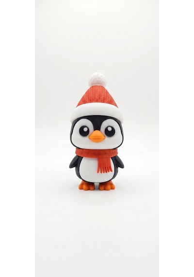 Yılbaşı Şapkalı Penguen Oyuncak