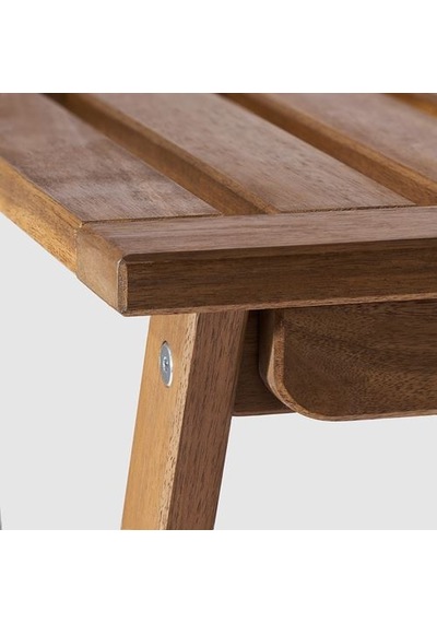 Ikea Nämmarö Katlanabilir Masa, Açık Kahverengi, 108x37 Cm