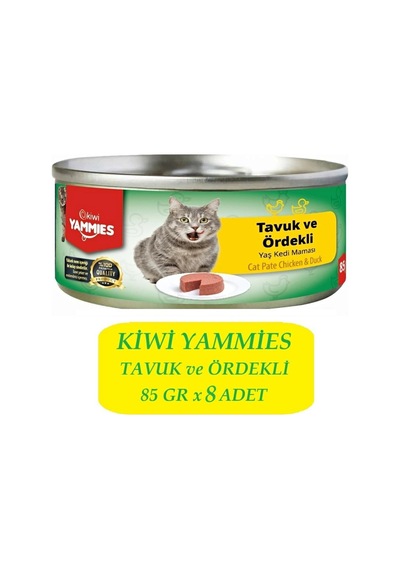 Kiwi Kcm-50394 Tavuk-ördekli Konserve 8 Adet X 85gr