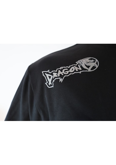Dragondo Tx8525 Muaythai Tişört Renkli Baskılı Muay Thai Tişört Siyah