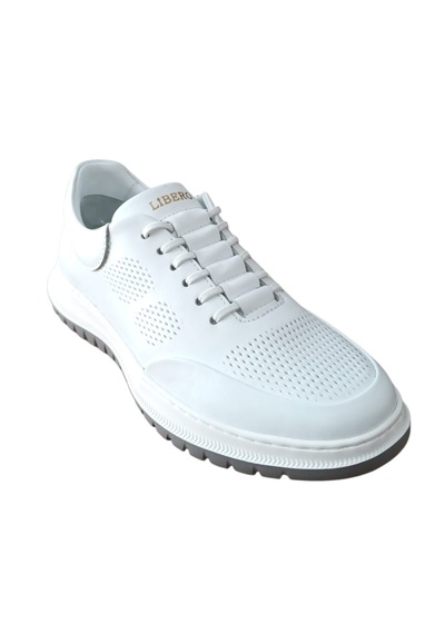 Libero Lz5906 Unisex Hakiki Deri Eva Antik Günlük Comfort Ayakkabı Beyaz