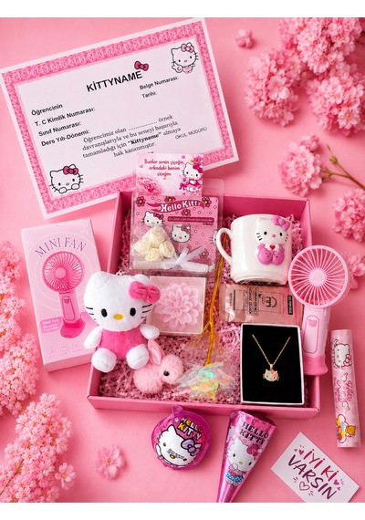 Hello Kitty Set Pembe Takım Figürlü Ve Karakterli Paket