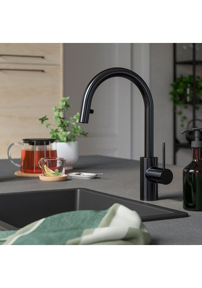 Ikea Sallsjön Eviye Bataryası, Siyah, Spiralli